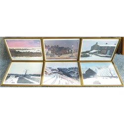  Peter Brook (British 1927-2009): Winter Scenes, set six colour prints each signed in pencil 21cm x 29cm (6)  