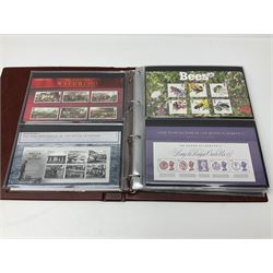 Queen Elizabeth II mint decimal stamps, mostly in presentation packs, face value of usable postage approximately 330 GBP