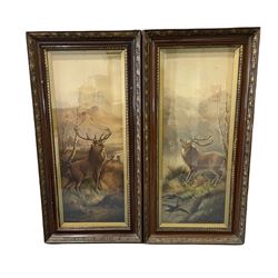 Pair of early 20th century Stag prints (2)