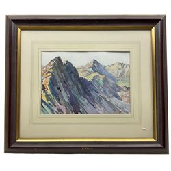 English School (Early 20th Century): Over the Mountains, set of three watercolours unsigned, one unfinished 25cm x 35cm (3)