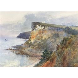 Arthur W Perry (British fl.1908-1939): Devonshire Coast, watercolour signed 26cm x 36cm 