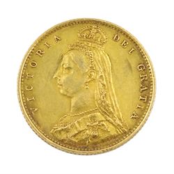 Queen Victoria 1887 gold half sovereign coin