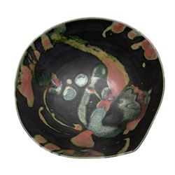 Kayo O'Young (Canadian 1965-): Porcelain 'Rainforest' bowl, signed beneath, D14cm 