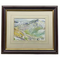 English School (Early 20th Century): Over the Mountains, set of three watercolours unsigned, one unfinished 25cm x 35cm (3)