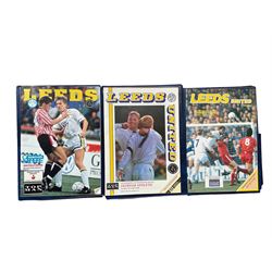 Leeds United football club - over three-hundred home game programmes including, 1996/97, 2002/03, 2012/13 etc