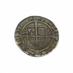 King Henry VIII hammered silver halfgroat coin, second coinage 1526-44
