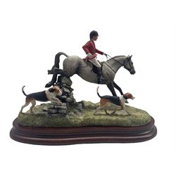 Border Fine Arts limited edition model 'A Day with the Hounds' by Anne Wall, no. 1157/1,500, model no. B0789 with certificate and box 