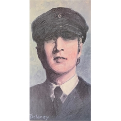 Arthur Delaney, limited edition print, portrait of John Lennon, published by Henry Donn Galleries, 122/999, 54cm x 28cm 