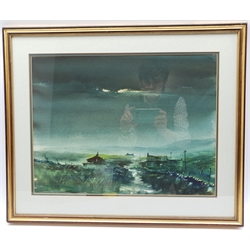 Jack Hamill (Northern British 1920-2015): 'Northern Moors', watercolour and gouache signed, titled verso 37cm x 49cm