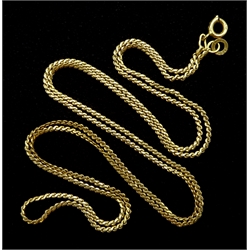 18ct gold link chain necklace stamped 750, approx 6.46gm