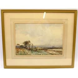 Kershaw Schofield (British 1872-1941): Upland Scene, watercolour signed 27cm x 39cm