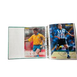 Mostly British footballing autographs and signatures including, Dave Beasant, Kevin Phillips, Jim Montgomery, Martin Peters etc, in one folder