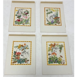 Arnold Kilshaw set of four watercolours, the four seasons, 1950, signed with initials, 23cm x 17cm, unframed