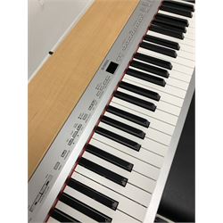 Yamaha P1-40 electric piano, together with a folding music stool 