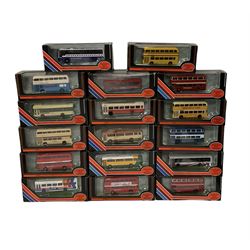 Seventeen Exclusive First Editions 1:76 scale diecast buses and coaches, boxed (17)