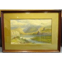 W Smith (19th century): 'Llanberis Lake North Wales', watercolour signed and dated 1887, titled verso 29cm x 48cm