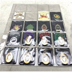 Collection of Irish enamel racecourse badges including Galway, Leopardstown, Tralee etc Nottingham Lady's Pass, First Day 1909 and two Royal Ascot Enclosure Passes for Julian Wilson 1996/7 (24)