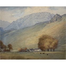 Delmar Harwood Banner (British 1896-1983): 'Eskdale' - Lake District, watercolour signed and indistinctly titled 26cm x 32cm 