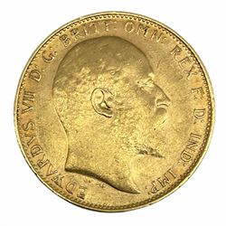 King Edward VII 1907 gold full Sovereign coin