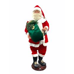 Large shops display animatronic model of Santa Claus, no electric, for display only 