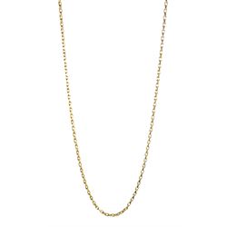 9ct gold cable link chain necklace, hallmarked