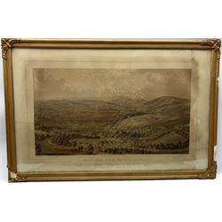 After William Ibbitt (British 1804-1869): 'Sheffield from Norfolk Park', chromolithograph by M & N Hanhart pub. 1861 and 'Valley of the Don' lithograph by William Day & Son pub. 1857, max 36cm x 66cm (2)