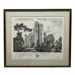 Viscount Nuneham (George Simon Harcourt 2nd Earl Harcourt) (British 1736-1809): Views of the Ruins of Stanton Harcourt, set four etchings pub. 1760-1763, 42cm x 52cm (4)