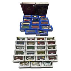 Thirty-seven diecast bus models including two Limited Edition EFF box sets, The Rank Hovis Story and The R.T.L. Story, twenty-three EFF 00 scale buses and others by B-T Models (37)