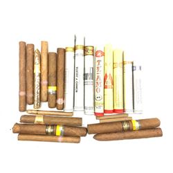 Assorted cigars, some in tubes including Romeo y Julieta, Montecristo, Cohiba etc