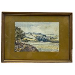English School (Late 19th Century): Dartmouth Castle and the Devonshire Scenery, set of five watercolours unsigned, indistinctly titled verso with one dated 1876, 20cm x 25cm (5)
