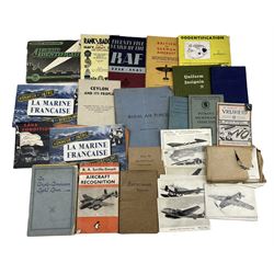 WWII ephemera belonging to Chief Petty Officer Leonard Edwards served from 1942-1946 including Recognition booklets, postcards, 'Ceylon and its People' a booklet issued to all ranks of the fighting services in Ceylon and other items