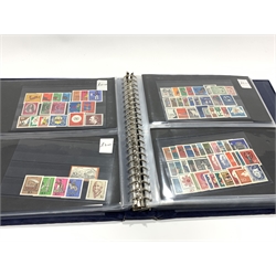 Mixed collection of stamps including Queen Elizabeth II first day covers relating to the North Yorkshire Moors Railway, King George VI used values to one pound including ten shilling dark blue, various German stamps, miniature sheets etc, in one folder
