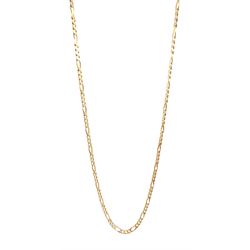 Gold Figaro link chain necklace