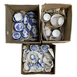 Ridgeways 'Humphrey's Clock' Children's dinner ware, another children's tea set decorated in the Willow pattern and an early 20th century tea set, in three boxes