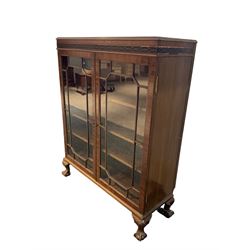 Edwardian mahogany display cabinet 