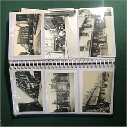 Album of Postcards including railway interest, York etc