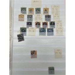 World stamps, including Argentina, Bolivia, Brazil, British Guiana, Chile, Colombia, Peru, Uruguay, Costa Rica etc, housed in a stockbook
