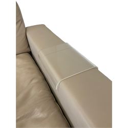 Natuzzi - sofa, upholstered in cream leather 