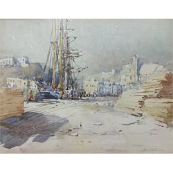 Harry Wanless (British c1872-1934): Low Tide, watercolour signed 22cm x 29cm