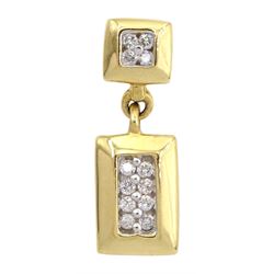 18ct gold diamond set pendant, stamped 750