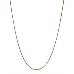 9ct gold snake link necklace, Birmingham import mark 1978