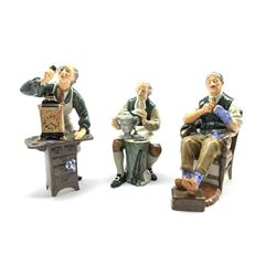 Three Royal Doulton figures comprising The Bachelor, The Tinsmith and The Clockmaker (3)