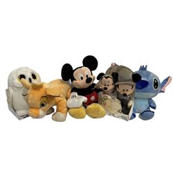 Disney Store 'Just Married' 2017 soft toy,  Lion King 'Nala' soft toy, Mickey Mouse and Harry Potter Owl and Stitch (5)