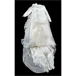 Vintage wedding dress with veil, both boxed