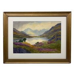 Edward Horace Thompson (British 1879-1949): Lake District Scene, watercolour signed and dated 1922, 19cm x 43cm