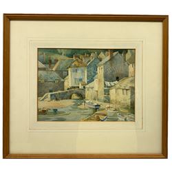 Philip Collingwood Priestly (Cornish 1901-1972): Polperro Cornwall, watercolour signed and dated 1947, 20cm x 26cm