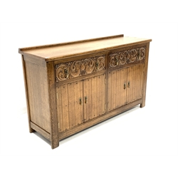 E. Gomme - early 20th century sideboard, two drawers over two double cupboards