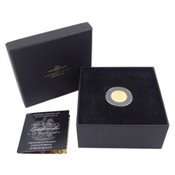 Queen Elizabeth II 2006 gold proof full sovereign coin, with The London Mint Office certificate