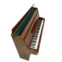 Kemble upright piano in lacquered mahogany case W130cm, H106cm, D50cm 