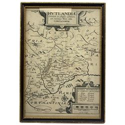 William Kip (British 1588-1635): 'Rutlandiae Omnium in Anglia Comitatu' Rutland, engraved map pub. 1637, 30cm x 20cm